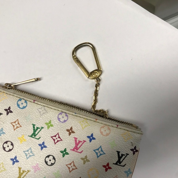 Louis Vuitton White Multicolore Monogram Pochette - Picture 8 of 8